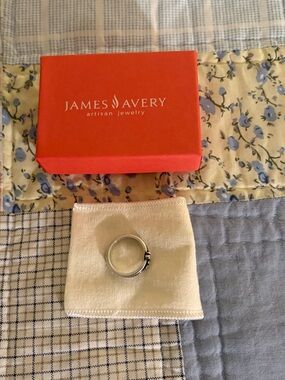 James Avery Sterling Silver Nestled Hearts Ring, Size 8